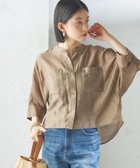 【シップス フォー ウィメン/SHIPS】の手洗い可能 シルク混 シアー 羽織 シャツ 人気、トレンドファッション・服の通販 founy(ファニー) ファッション Fashion レディースファッション Fashion for Women トップス・カットソー Cut & Sew Tops シャツ・ブラウス・オフィスカジュアル Elegant Blouses & Button-Ups オレンジ Orange ギャザー Gathered, Ruffled シアー Sheer, See-Through ショート Short, Short Length シルク Silk, 100% Silk バランス Balance, Style Balance ボトム Bottoms, Lower Wear ポケット Pocket, Pocket Detail 羽織 Haori, Light Jacket 2025年 2025 2025春夏・S/S Spring/Summer 2025 SS25 thumbnail ライトブラウン|ID: prp329100004818993 ipo3291000000035012291