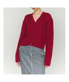 【マーコート/MARcourt】のMIDIUMISOLID for Ladies Vネックリブカーディガン 人気、トレンドファッション・服の通販 founy(ファニー) ファッション Fashion レディースファッション Fashion for Women トップス・カットソー Cut & Sew Tops カーディガン・羽織り Layered Style Cardigans Vネックトップス V-Neck Tops / V-Cut Neckline Shirts カーディガン Cardigan, Knitwear ショート Short, Short Length ベーシック Basic, Essential ポケット Pocket, Pocket Detail エレガント 上品 Elegant 長袖 Long Sleeve, Full Sleeve thumbnail レッド|ID: prp329100004819002 ipo3291000000035012440