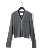 【マーコート/MARcourt】のMIDIUMISOLID for Ladies Vネックリブカーディガン 人気、トレンドファッション・服の通販 founy(ファニー) ファッション Fashion レディースファッション Fashion for Women トップス・カットソー Cut & Sew Tops カーディガン・羽織り Layered Style Cardigans Vネックトップス V-Neck Tops / V-Cut Neckline Shirts カーディガン Cardigan, Knitwear ショート Short, Short Length ベーシック Basic, Essential ポケット Pocket, Pocket Detail エレガント 上品 Elegant 長袖 Long Sleeve, Full Sleeve thumbnail ダークグレー|ID: prp329100004819002 ipo3291000000035012444