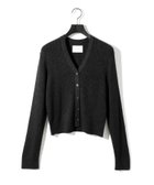 【マーコート/MARcourt】のMIDIUMISOLID for Ladies Vネックリブカーディガン 人気、トレンドファッション・服の通販 founy(ファニー) ファッション Fashion レディースファッション Fashion for Women トップス・カットソー Cut & Sew Tops カーディガン・羽織り Layered Style Cardigans Vネックトップス V-Neck Tops / V-Cut Neckline Shirts カーディガン Cardigan, Knitwear ショート Short, Short Length ベーシック Basic, Essential ポケット Pocket, Pocket Detail エレガント 上品 Elegant 長袖 Long Sleeve, Full Sleeve thumbnail ブラック|ID: prp329100004819002 ipo3291000000035012446