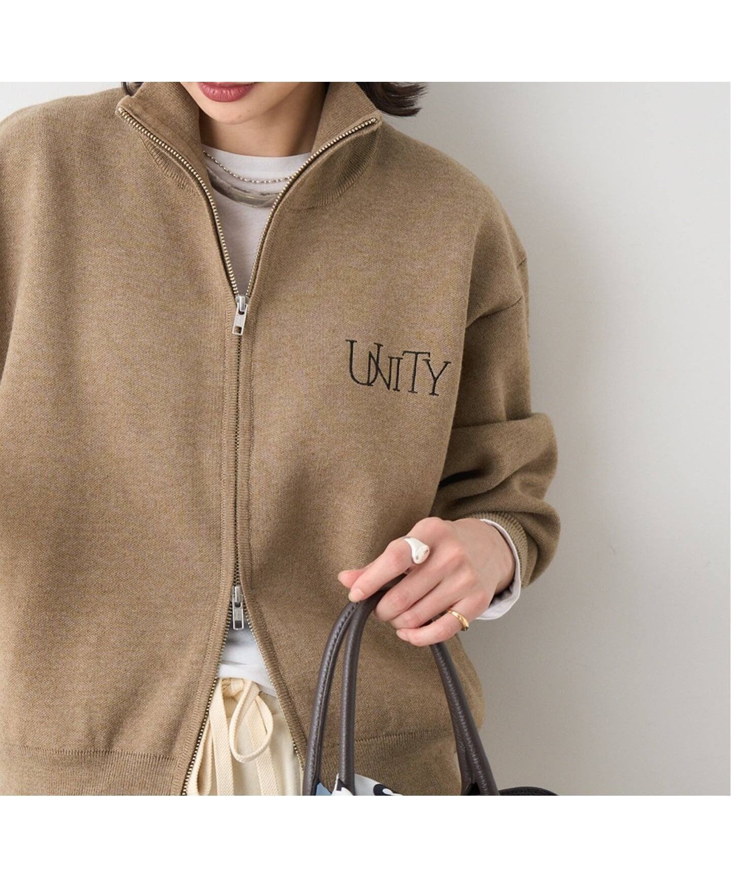 【ジャーナルスタンダード/JOURNAL STANDARD】のバックロゴダブルジップカーディガン 人気、トレンドファッション・服の通販 founy(ファニー) 　ファッション　Fashion　レディースファッション　Fashion for Women　トップス・カットソー　Cut & Sew Tops　カーディガン・羽織り　Layered Style Cardigans　バッグ　Bags　カーディガン　Cardigan, Knitwear　フロント　Front, Front Design　 other-1|ID: prp329100004819004 ipo3291000000035012470