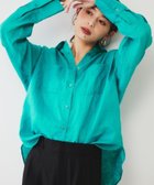 【アンタイトル/UNTITLED】の【麻100/洗える/前開きシャツ】ドライリネンシャツ 人気、トレンドファッション・服の通販 founy(ファニー) ファッション Fashion レディースファッション Fashion for Women トップス・カットソー Cut & Sew Tops シャツ・ブラウス・オフィスカジュアル Elegant Blouses & Button-Ups ベーシック Basic, Essential ボトム Bottoms, Lower Wear ポケット Pocket, Pocket Detail リネン Linen, Linen Fabric リラックス Relax, Relaxed Fit 夏 Summer 洗える Machine Washable 羽織 Haori, Light Jacket thumbnail グリーン|ID: prp329100004819006 ipo3291000000035012496