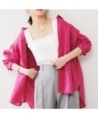 【アンタイトル/UNTITLED】の【麻100/洗える/前開きシャツ】ドライリネンシャツ 人気、トレンドファッション・服の通販 founy(ファニー) ファッション Fashion レディースファッション Fashion for Women トップス・カットソー Cut & Sew Tops シャツ・ブラウス・オフィスカジュアル Elegant Blouses & Button-Ups ベーシック Basic, Essential ボトム Bottoms, Lower Wear ポケット Pocket, Pocket Detail リネン Linen, Linen Fabric リラックス Relax, Relaxed Fit 夏 Summer 洗える Machine Washable 羽織 Haori, Light Jacket thumbnail レッド|ID: prp329100004819006 ipo3291000000035012498