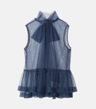 【ルシェル ブルー/LE CIEL BLEU】のソフトチュールボウタイトップ / Soft Tulle Bow Tie Top 人気、トレンドファッション・服の通販 founy(ファニー) ファッション Fashion レディースファッション Fashion for Women ワンピース Dresses インナー Innerwear カットソー Cut and Sewn Top キャミ Camisole, Cami Top スウェット / スエット Sweatshirt, Sweatwear タンク Tank Top, Sleeveless Top チュール Tulip, Tulip Motif フリル Frill, Ruffle リボン Ribbon, Bow 人気 Popular, Best Seller 定番 Standard, Basic Item A/W・秋冬 Autumn/Winter thumbnail ネイビー|ID: prp329100004819007 ipo3291000000035012503