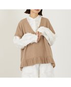 【メルローズ クレール/MELROSE claire】の【LOURMARIN】裾フリルVネックジレ 人気、トレンドファッション・服の通販 founy(ファニー) ファッション Fashion レディースファッション Fashion for Women アウター Coat / Outerwear Collection トップス・カットソー Cut & Sew Tops ベスト&ジレ / 重ね着スタイル Vests & Gilets Vネックトップス V-Neck Tops / V-Cut Neckline Shirts シンプル Simple, Minimal フリル Frill, Ruffle ホールガーメント WholeGarment, Seamless Knit thumbnail ベージュ|ID: prp329100004819017 ipo3291000000035012642