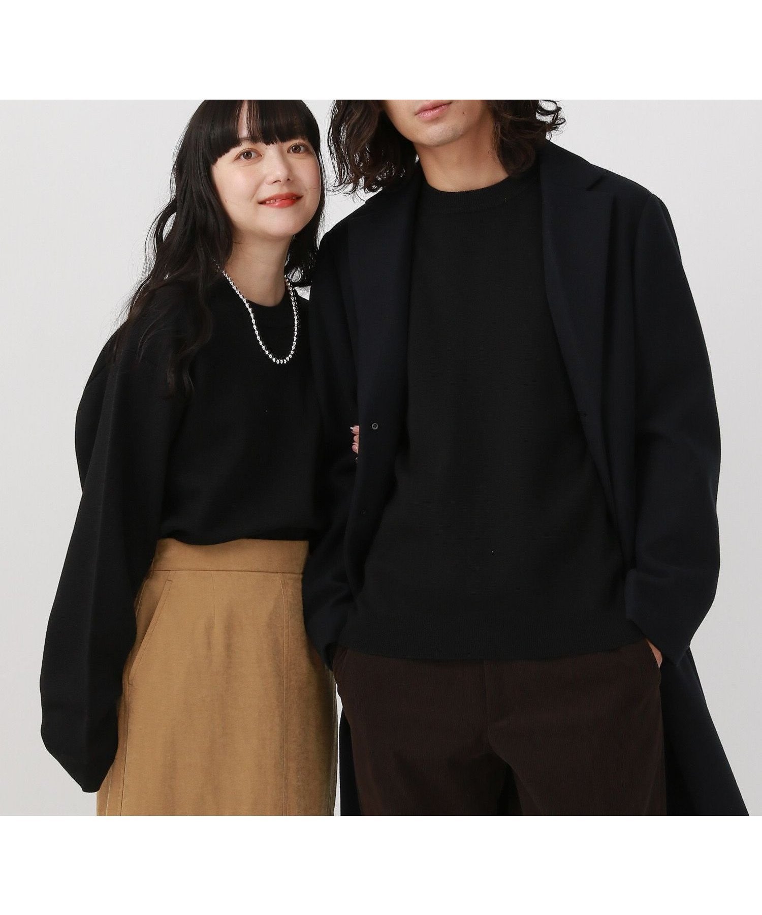 【グローバルワーク/GLOBAL WORK】のスウェットライクオテラクニット/581064 インテリア・キッズ・メンズ・レディースファッション・服の通販 founy(ファニー) ファッション Fashion レディースファッション Fashion for Women トップス・カットソー Cut & Sew Tops ニット Knit Tops & Sweaters レディースパーカー・カジュアルフーディー Casual Hoodies & Sweatshirts スウェット・クルーネックトップス Sweatshirts & Crewnecks / Relaxed Fit Sweat Tops おすすめ Recommended / Our Picks シンプル Simple, Minimal セーター Sweater, Knitwear ボトム Bottoms, Lower Wear ミラノリブ Milano Rib, Milano Stitch ワンポイント One Point, Statement Accent ブラック09|ID: prp329100004819040 ipo3291000000035012908