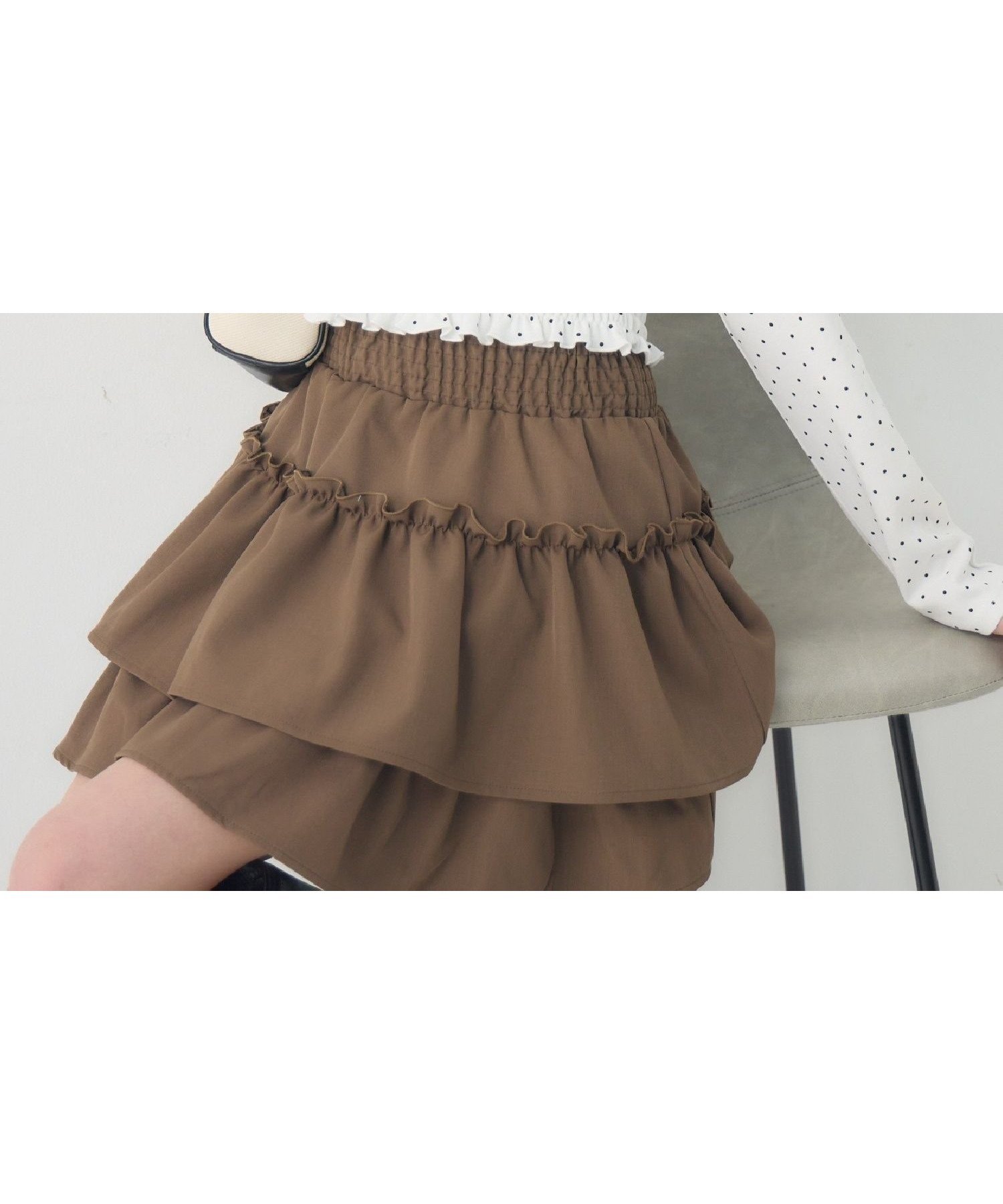 【レトロガール/RETRO GIRL】のシャーリングインナーCT 人気、トレンドファッション・服の通販 founy(ファニー) 　ファッション　Fashion　レディースファッション　Fashion for Women　アウター　Coat / Outerwear Collection　おすすめ　Recommended / Our Picks　インナー　Innerwear　カットソー　Cut and Sewn Top　ガーリー　Girly, Feminine Style　シャーリング　Shirring, Ruched　ストレート　Straight, Straight Cut　ドット　Polka Dot, Dot Pattern　 other-1|ID: prp329100004819043 ipo3291000000035012930