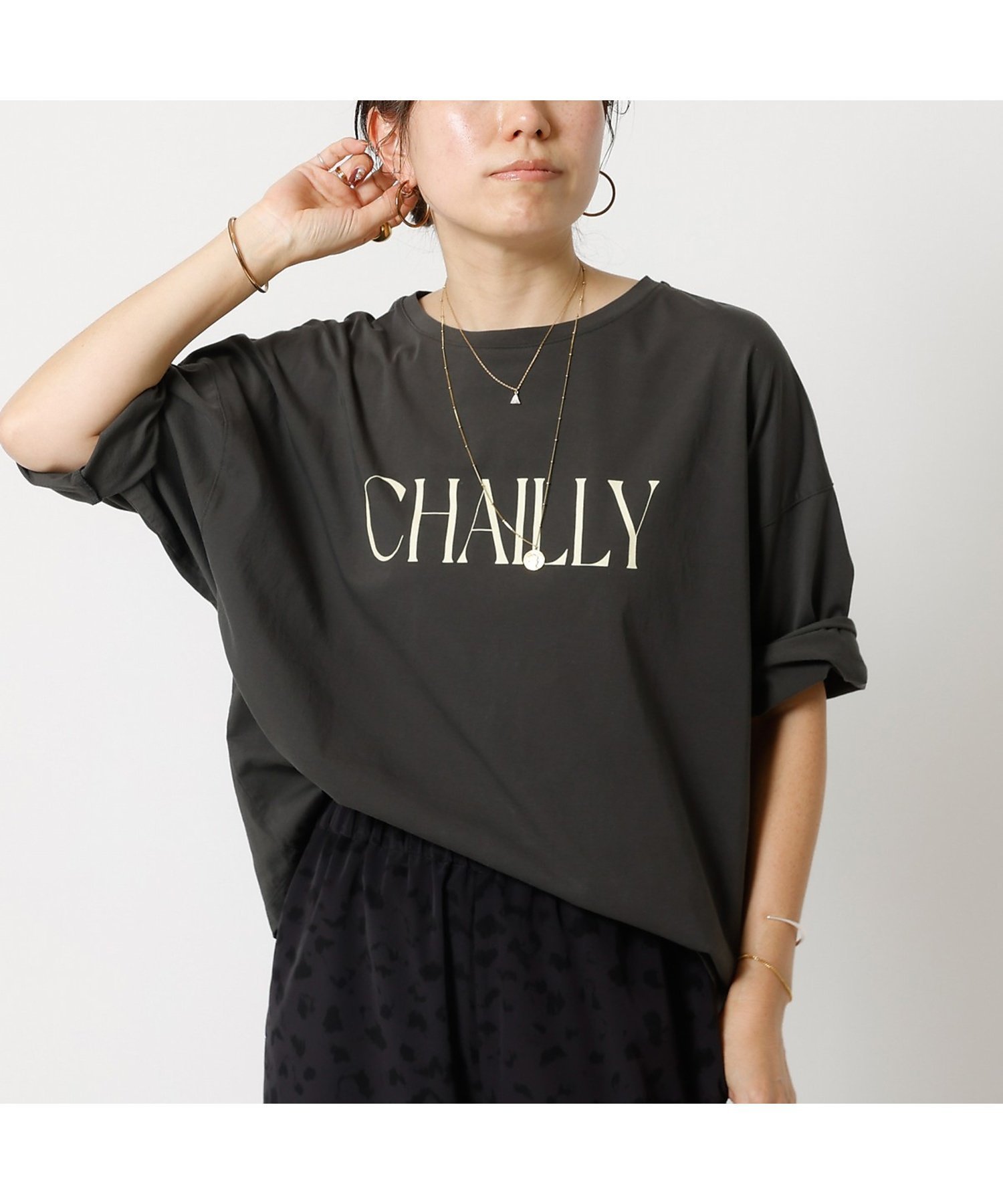 【ルージュヴィフラクレ/Rouge vif la cle】の【MICA DEAL /マイカアンドディール】 CHAILLY print pu インテリア・キッズ・メンズ・レディースファッション・服の通販 founy(ファニー) 　ファッション　Fashion　レディースファッション　Fashion for Women　クラシカル　Classical, Vintage-Inspired　シルク　Silk, 100% Silk　バランス　Balance, Style Balance　フランス　France, French　プリント　Print, Printed Pattern　リラックス　Relax, Relaxed Fit　チャコールグレー|ID: prp329100004819052 ipo3291000000035012977