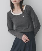 【センスオブプレイス/SENSE OF PLACE by URBAN RESEARCH】のラウンドネックリブTシャツ 人気、トレンドファッション・服の通販 founy(ファニー) ファッション Fashion レディースファッション Fashion for Women トップス・カットソー Cut & Sew Tops シャツ・ブラウス・オフィスカジュアル Elegant Blouses & Button-Ups ロングTシャツ・Tシャツ Longline T-Shirts & Tees インナー Innerwear カーディガン Cardigan, Knitwear コンパクト Compact, Small Size シンプル Simple, Minimal ジャケット Jacket, Outerwear デコルテ Décolleté, Neckline フィット Fit, Slim Fit S/S・春夏 SS, Spring/Summer, Warm Season 夏 Summer 2026年 2026 thumbnail チャコールグレー|ID: prp329100004819081 ipo3291000000035013080