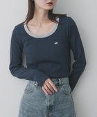 【センスオブプレイス/SENSE OF PLACE by URBAN RESEARCH】のラウンドネックリブTシャツ 人気、トレンドファッション・服の通販 founy(ファニー) ファッション Fashion レディースファッション Fashion for Women トップス・カットソー Cut & Sew Tops シャツ・ブラウス・オフィスカジュアル Elegant Blouses & Button-Ups ロングTシャツ・Tシャツ Longline T-Shirts & Tees インナー Innerwear カーディガン Cardigan, Knitwear コンパクト Compact, Small Size シンプル Simple, Minimal ジャケット Jacket, Outerwear デコルテ Décolleté, Neckline フィット Fit, Slim Fit S/S・春夏 SS, Spring/Summer, Warm Season 夏 Summer 2026年 2026 thumbnail ネイビー|ID: prp329100004819081 ipo3291000000035013082