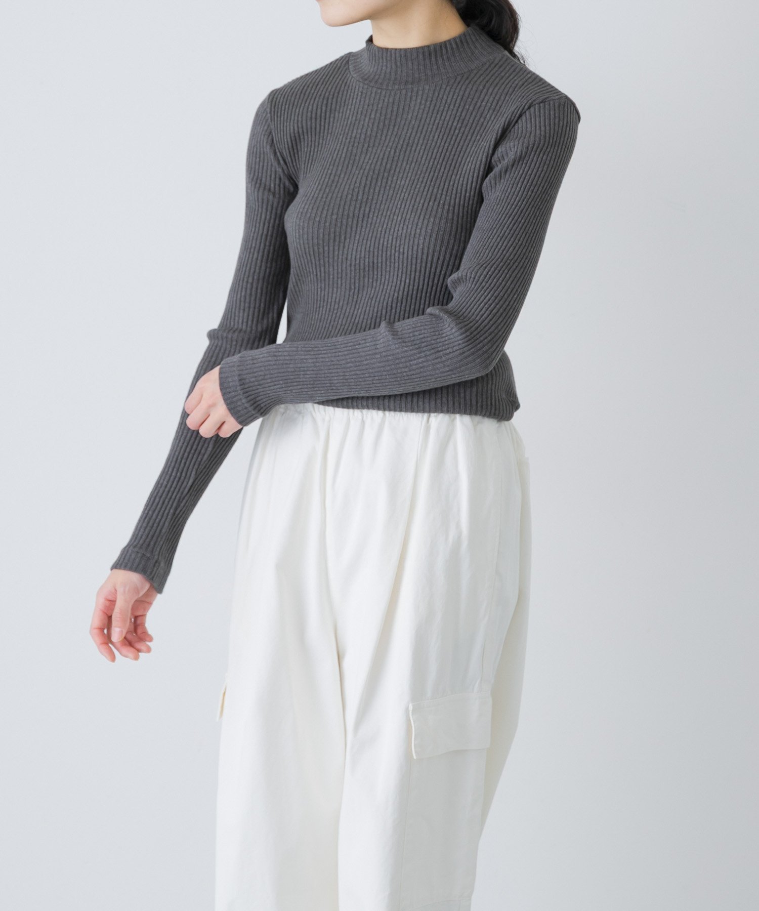 【かぐれ/kagure / URBAN RESEARCH】のヤクコットンハイネックカットソー 人気、トレンドファッション・服の通販 founy(ファニー) 　ファッション　Fashion　レディースファッション　Fashion for Women　トップス・カットソー　Cut & Sew Tops　カットソー・ベーシックTシャツ　Cut-and-Sewn Tops / Stretch Tees & Basics　2025年　2025　2025-2026秋冬・A/W　Autumn/Winter 2025–26 AW25–26　冬　Winter / This Winter　おすすめ　Recommended / Our Picks　インナー　Innerwear　カットソー　Cut and Sewn Top　コンパクト　Compact, Small Size　サロペット　Overalls, Salopette　ジャケット　Jacket, Outerwear　テレコ　Ribbed, Rib Stitch　ハイネック　High Neck, Mock Neck　フィット　Fit, Slim Fit　ベーシック　Basic, Essential　A/W・秋冬　Autumn/Winter　 other-1|ID: prp329100004819084 ipo3291000000035013091