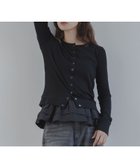 【サニーレーベル/Sonny Label / URBAN RESEARCH】の『WEB限定』裾フリルカットアンサンブル 人気、トレンドファッション・服の通販 founy(ファニー) ファッション Fashion レディースファッション Fashion for Women トップス・カットソー Cut & Sew Tops アンサンブルニット Knit Ensembles & Twin Sets アンサンブル Ensemble Set カーディガン Cardigan, Knitwear コンパクト Compact, Small Size シンプル Simple, Minimal タンク Tank Top, Sleeveless Top テレコ Ribbed, Rib Stitch ドッキング Docking, Mixed Material ドット Polka Dot, Dot Pattern ノースリーブ Sleeveless, No-Sleeve フリル Frill, Ruffle ワイド Wide, Wide Fit S/S・春夏 SS, Spring/Summer, Warm Season おすすめ Recommended / Our Picks 夏 Summer 2026年 2026 thumbnail ブラック|ID: prp329100004819085 ipo3291000000035013096