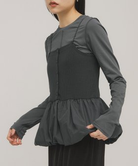 【ケービーエフ/KBF / URBAN RESEARCH】のバルーンビスチェSETトップス 人気、トレンドファッション・服の通販 founy(ファニー) ファッション Fashion レディースファッション Fashion for Women トップス・カットソー Cut & Sew Tops ビスチェ Bustiers & Corset Tops / Layered Bustier Style 2026年 2026 ギャザー Gathered, Ruffled バランス Balance, Style Balance バルーン Balloon, Balloon Silhouette ビスチェ Bustier, Corset Top フェミニン Feminine, Girly ベーシック Basic, Essential 夏 Summer S/S・春夏 SS, Spring/Summer, Warm Season |ID:prp329100004819086