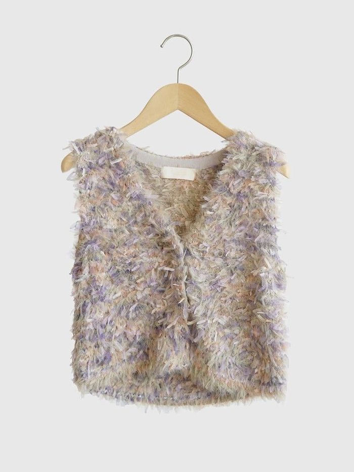 【ヴァン/Vin】のリボン×シャギーニットベスト インテリア・キッズ・メンズ・レディースファッション・服の通販 founy(ファニー) https://founy.com/ ファッション Fashion レディースファッション Fashion for Women アウター Coat / Outerwear Collection トップス・カットソー Cut & Sew Tops ニット Knit Tops & Sweaters ベスト&ジレ / 重ね着スタイル Vests & Gilets インナー Innerwear カラフル Colorful Design チュール Tulip, Tulip Motif フロント Front, Front Design ベスト Vest, Waistcoat リボン Ribbon, Bow ロング Long, Long-Length |ID: prp329100004819093 ipo3291000000035013146