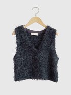 【ヴァン/Vin】のリボン×シャギーニットベスト 人気、トレンドファッション・服の通販 founy(ファニー) ファッション Fashion レディースファッション Fashion for Women アウター Coat / Outerwear Collection トップス・カットソー Cut & Sew Tops ニット Knit Tops & Sweaters ベスト&ジレ / 重ね着スタイル Vests & Gilets インナー Innerwear カラフル Colorful Design チュール Tulip, Tulip Motif フロント Front, Front Design ベスト Vest, Waistcoat リボン Ribbon, Bow ロング Long, Long-Length thumbnail ブラック|ID: prp329100004819093 ipo3291000000035013148