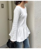 【チャオパニックティピー/CIAOPANIC TYPY】の【レイヤードにおすすめ】裾バルーンランダムリブトップス 人気、トレンドファッション・服の通販 founy(ファニー) ファッション Fashion レディースファッション Fashion for Women トップス・カットソー Cut & Sew Tops ショート Short, Short Length シンプル Simple, Minimal スラックス Slacks, Dress Pants デニム Denim, Jeans Material ドッキング Docking, Mixed Material 長袖 Long Sleeve, Full Sleeve バランス Balance, Style Balance バルーン Balloon, Balloon Silhouette ベスト Vest, Waistcoat 無地 Plain, Solid Color ワイド Wide, Wide Fit おすすめ Recommended / Our Picks thumbnail ホワイト|ID: prp329100004819181 ipo3291000000035014523