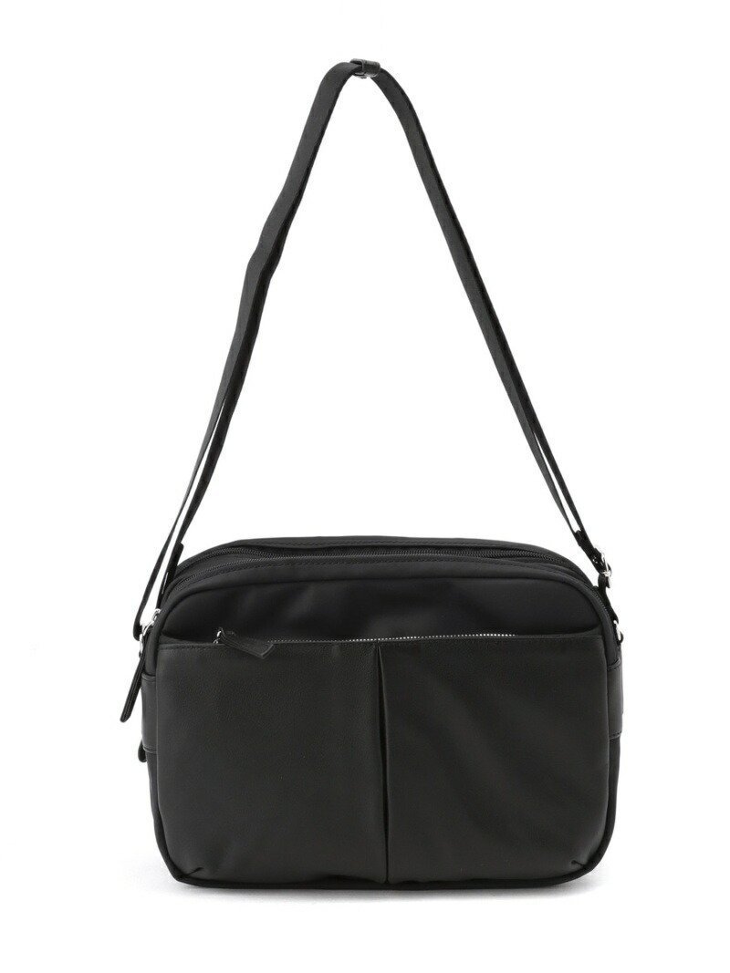 【その他のブランド/Other】のナイロン×牛革コンビシリーズ 横型ショルダーバッグ インテリア・キッズ・メンズ・レディースファッション・服の通販 founy(ファニー) 　ファッション　Fashion　レディースファッション　Fashion for Women　バッグ　Bags　コンビ　Combo, Combination Style　フロント　Front, Front Design　ベーシック　Basic, Essential　財布　Wallet, Purse　軽量　Lightweight, Ultra Light　ネイビー|ID: prp329100004819189 ipo3291000000035014612