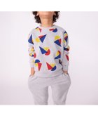 【プチバトー/PETIT BATEAU / KIDS】のスウェットプルオーバー 人気、トレンドファッション・服の通販 founy(ファニー) ファッション Fashion キッズファッション Fashion for Kids トップス・カットソー Cut & Sew Tops デニム Denim, Jeans Material 人気 Popular, Best Seller 定番 Standard, Basic Item 長袖 Long Sleeve, Full Sleeve thumbnail グレー/マルチカラー|ID: prp329100004819236 ipo3291000000035015065