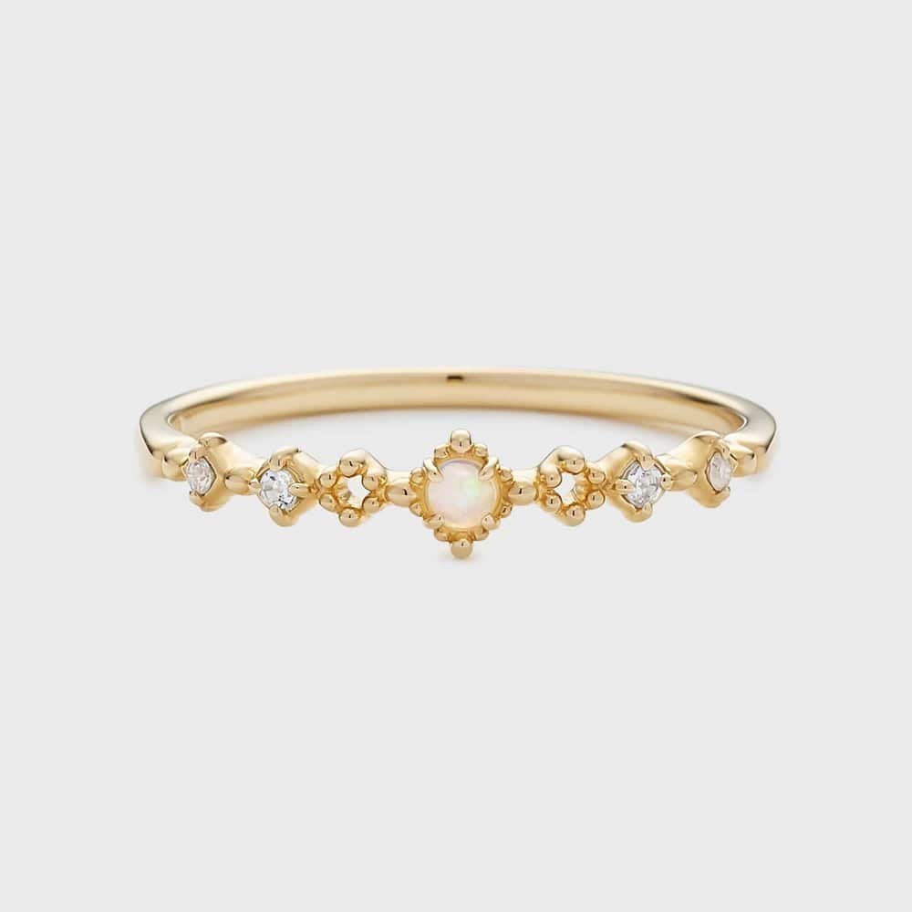 【ノジェス/NOJESS】の【Pocket Ring】K10オパールリング 人気、トレンドファッション・服の通販 founy(ファニー) 　ファッション　Fashion　レディースファッション　Fashion for Women　おすすめ　Recommended / Our Picks　ダイヤモンド　Diamond, Brilliant Cut　ポケット　Pocket, Pocket Detail　透かし　Cut-Out, Lacework　 other-1|ID: prp329100004819271 ipo3291000000035015432