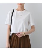 【インディヴィ/INDIVI】の【洗える】シンプルきれいめ無地Tシャツ 人気、トレンドファッション・服の通販 founy(ファニー) ファッション Fashion レディースファッション Fashion for Women トップス・カットソー Cut & Sew Tops シャツ・ブラウス・オフィスカジュアル Elegant Blouses & Button-Ups ロングTシャツ・Tシャツ Longline T-Shirts & Tees インナー Innerwear 春 Spring 洗える Machine Washable コンパクト Compact, Small Size シンプル Simple, Minimal ジャケット Jacket, Outerwear スマート Smart, Elegant 無地 Plain, Solid Color ラウンド Round, Round Neck おすすめ Recommended / Our Picks thumbnail ホワイト|ID: prp329100004819274 ipo3291000000035015442