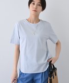 【インディヴィ/INDIVI】の【洗える】シンプルきれいめ無地Tシャツ 人気、トレンドファッション・服の通販 founy(ファニー) ファッション Fashion レディースファッション Fashion for Women トップス・カットソー Cut & Sew Tops シャツ・ブラウス・オフィスカジュアル Elegant Blouses & Button-Ups ロングTシャツ・Tシャツ Longline T-Shirts & Tees インナー Innerwear 春 Spring 洗える Machine Washable コンパクト Compact, Small Size シンプル Simple, Minimal ジャケット Jacket, Outerwear スマート Smart, Elegant 無地 Plain, Solid Color ラウンド Round, Round Neck おすすめ Recommended / Our Picks thumbnail サックスブルー|ID: prp329100004819274 ipo3291000000035015448