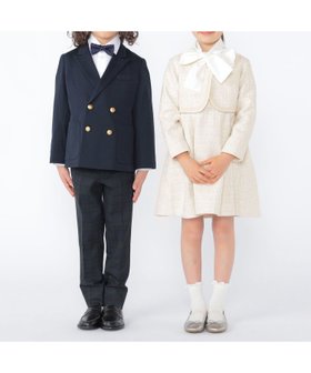 【シップス/SHIPS / KIDS】のSHIPS KIDS 110~130cm /セレモニー ラメ ツイード ボレロ ジャケット 人気、トレンドファッション・服の通販 founy(ファニー) ファッション Fashion キッズファッション Fashion for Kids アウター Coat Outerwear /Kids おすすめ Recommended / Our Picks ジャケット Jacket, Outerwear セットアップ Set-Up, Coordinated Outfit セレモニー Ceremony ツイード Twill, Twill Weave フロント Front, Front Design ブロード Broadcloth, Fine Cotton ボレロ Bolero, Short Cardigan エレガント 上品 Elegant |ID:prp329100004819301