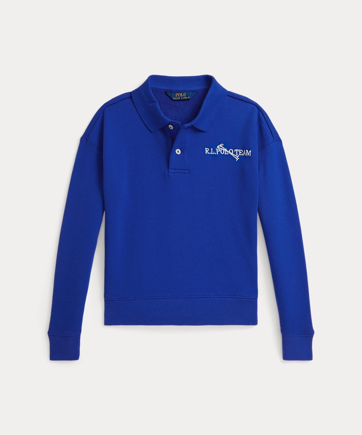 【ラルフローレン/RALPH LAUREN / KIDS】の(ガールズ 7才~16才)Polo チーム テリー ポロ スウェットシャツ インテリア・キッズ・メンズ・レディースファッション・服の通販 founy(ファニー) 　ファッション　Fashion　キッズファッション　Fashion for Kids　カフス　Cuff Design　長袖　Long Sleeve, Full Sleeve　400ブルー|ID: prp329100004819302 ipo3291000000035015641