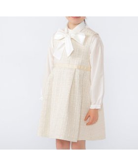 【シップス/SHIPS / KIDS】のSHIPS KIDS 110~130cm /セレモニー ラメ ツイード ジャンパースカート 人気、トレンドファッション・服の通販 founy(ファニー) ファッション Fashion キッズファッション Fashion for Kids おすすめ Recommended / Our Picks セットアップ Set-Up, Coordinated Outfit セレモニー Ceremony ツイード Twill, Twill Weave ボレロ Bolero, Short Cardigan ポケット Pocket, Pocket Detail エレガント 上品 Elegant |ID:prp329100004819306