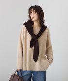 【リヴドロワ/RIVE DROITE】のニットフード 人気、トレンドファッション・服の通販 founy(ファニー) ファッション Fashion レディースファッション Fashion for Women トップス・カットソー Cut & Sew Tops ニット Knit Tops & Sweaters おすすめ Recommended / Our Picks アクリル Acrylic Material ストール Stole, Wrap 再入荷 Restock / Back in Stock 帽子 Hat, Headwear 防寒 Cold Protection, Winter-Ready thumbnail ブラウン|ID: prp329100004819334 ipo3291000000035015949