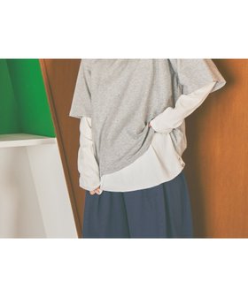 【スタディオ クリップ/studio CLIP】の《days》レイヤードセットプルオーバー 人気、トレンドファッション・服の通販 founy(ファニー) ファッション Fashion レディースファッション Fashion for Women トップス・カットソー Cut & Sew Tops カジュアルプルオーバー・ニットトップス Pullovers & Knit Tops / Casual Pullovers おすすめ Recommended / Our Picks インナー Innerwear スリーブ Sleeve, Long Sleeve / Short Sleeve ハーフ Half, Half-Length ロング Long, Long-Length ワイド Wide, Wide Fit ワッフル Waffle, Waffle Knit |ID:prp329100004819345