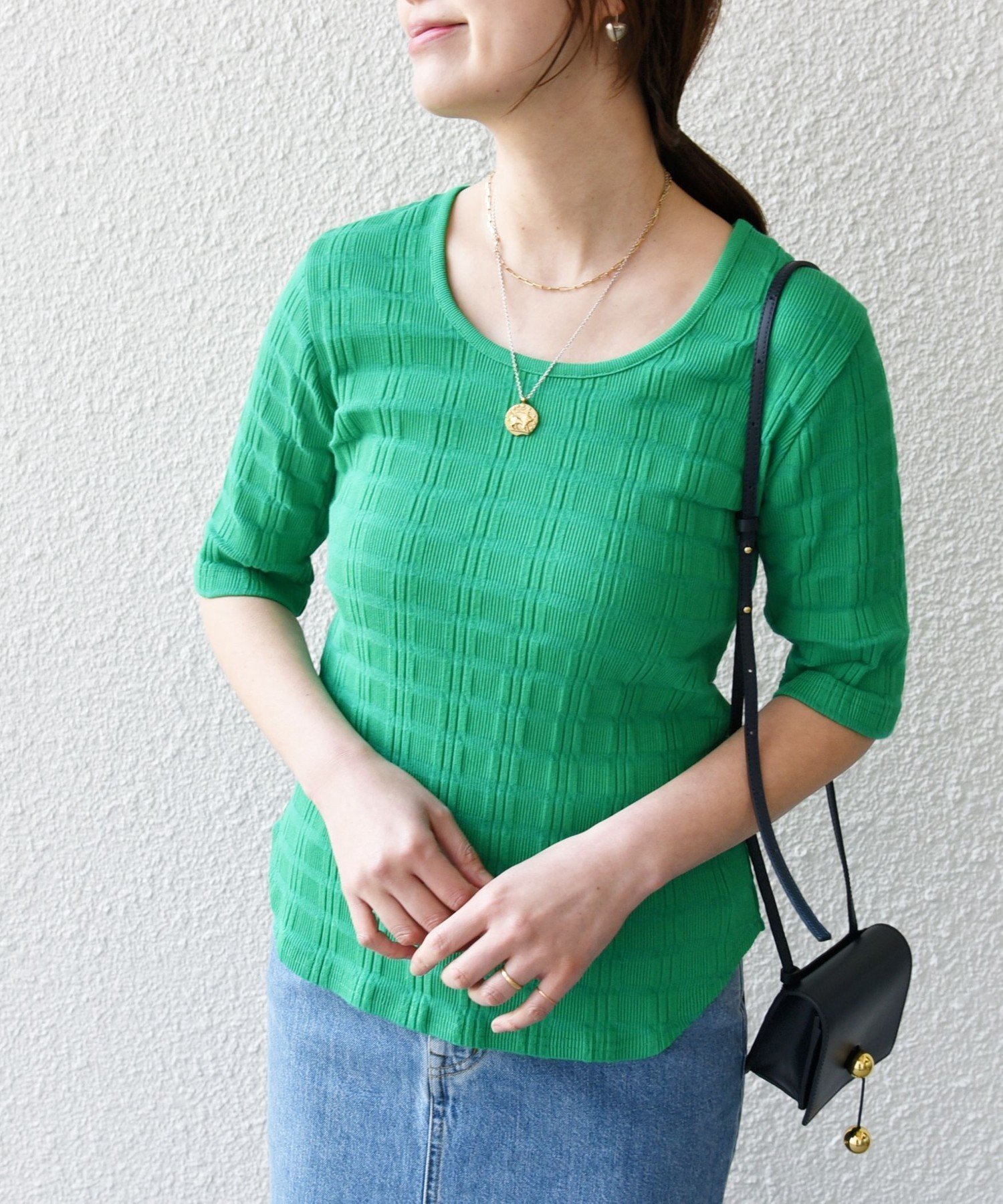 【シップス フォー ウィメン/SHIPS】の【WEB限定】 洗濯機可能 ランダム テレコ 5分袖 プルオーバー インテリア・キッズ・メンズ・レディースファッション・服の通販 founy(ファニー) 　ファッション　Fashion　レディースファッション　Fashion for Women　トップス・カットソー　Cut & Sew Tops　カジュアルプルオーバー・ニットトップス　Pullovers & Knit Tops / Casual Pullovers　2024年　2024　2024春夏・S/S　Spring/Summer 2024 SS24　シェイプ　Shape, Slim Fit　シャドー　Shadow, Subtle Pattern　テレコ　Ribbed, Rib Stitch　ボーダー　Border, Stripe　ランダム　Random, Irregular　グリーン|ID: prp329100004819352 ipo3291000000035016143