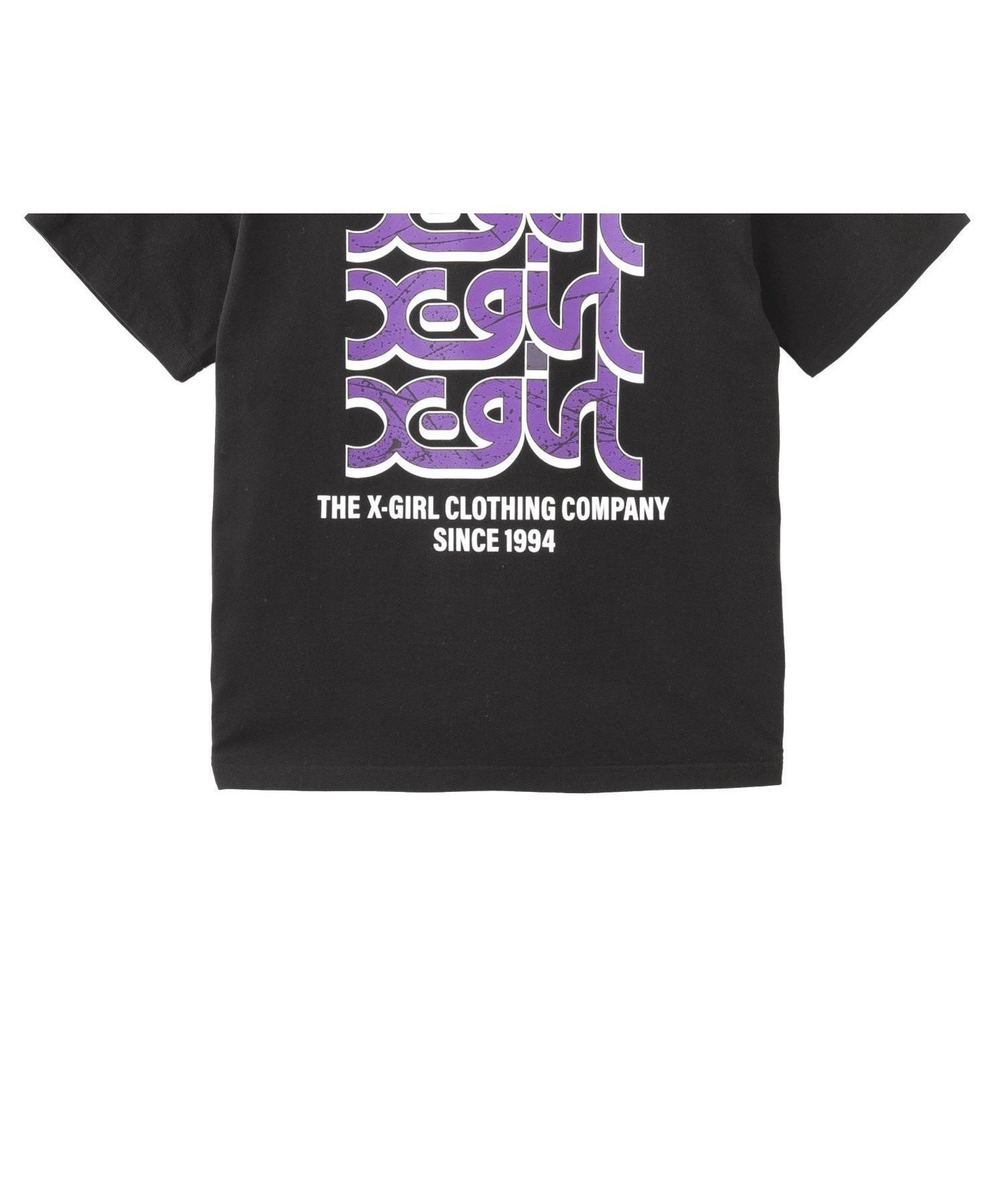 【エックスガール/X-girl】のDRIPPING PAINT LOGO S/S TEE 【X-girl】 人気、トレンドファッション・服の通販 founy(ファニー) 　ファッション　Fashion　レディースファッション　Fashion for Women　グラフィック　Graphic, Graphic Design　今季　This Season, Current Season　デニム　Denim, Jeans Material　定番　Standard, Basic Item　プリント　Print, Printed Pattern　ベーシック　Basic, Essential　半袖　Short Sleeve, Half Sleeve　ラバー　Rubber, Rubber Sole　ロング　Long, Long-Length　S/S・春夏　SS, Spring/Summer, Warm Season　おすすめ　Recommended / Our Picks　夏　Summer　 other-1|ID: prp329100004819355 ipo3291000000035016176