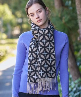 【ドレステリア/DRESSTERIOR】の【ピュアカシミヤ100%】オーバーラップサークル マフラー 人気、トレンドファッション・服の通販 founy(ファニー) ファッション Fashion レディースファッション Fashion for Women マフラー・スヌード / 冬小物の定番 Scarves & Mufflers サークル Circle, Round Design ジャカード／ジャガード Jacquard, Woven Pattern ストール Stole, Wrap スマート Smart, Elegant マフラー Scarf, Muffler 冬 Winter / This Winter |ID:prp329100004819371