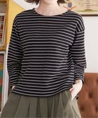 【イッカ/ikka】のリップル袖切り替え長袖プルオーバー 人気、トレンドファッション・服の通販 founy(ファニー) ファッション Fashion レディースファッション Fashion for Women トップス・カットソー Cut & Sew Tops カジュアルプルオーバー・ニットトップス Pullovers & Knit Tops / Casual Pullovers インナー Innerwear カットソー Cut and Sewn Top スリット Slit, Slit Detail 長袖 Long Sleeve, Full Sleeve ボーダー Border, Stripe ロング Long, Long-Length エレガント 上品 Elegant thumbnail ブラック|ID: prp329100004819409 ipo3291000000035016603