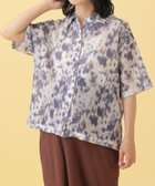 【レプシィム ローリーズファーム/LEPSIM LOWRYS FARM】の【産前・産後対応】マタニティ/襟付きメッシュカーディガン パープル92|ID: prp329100004819435 ipo3291000000035166508