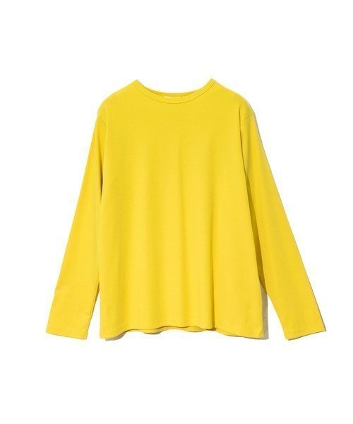 【ゴースローキャラバン/go slow caravan】のle colis/ルコリ カラーフライス後ろロゴTEE (WOMENS) インテリア・キッズ・メンズ・レディースファッション・服の通販 founy(ファニー) 　ファッション　Fashion　レディースファッション　Fashion for Women　なめらか　Smooth, Silky Texture　シンプル　Simple, Minimal　スタンダード　Standard, Basic　デニム　Denim, Jeans Material　トレンド　Trend, Trending Now　ラウンド　Round, Round Neck　イエロー|ID: prp329100004819441 ipo3291000000035017019