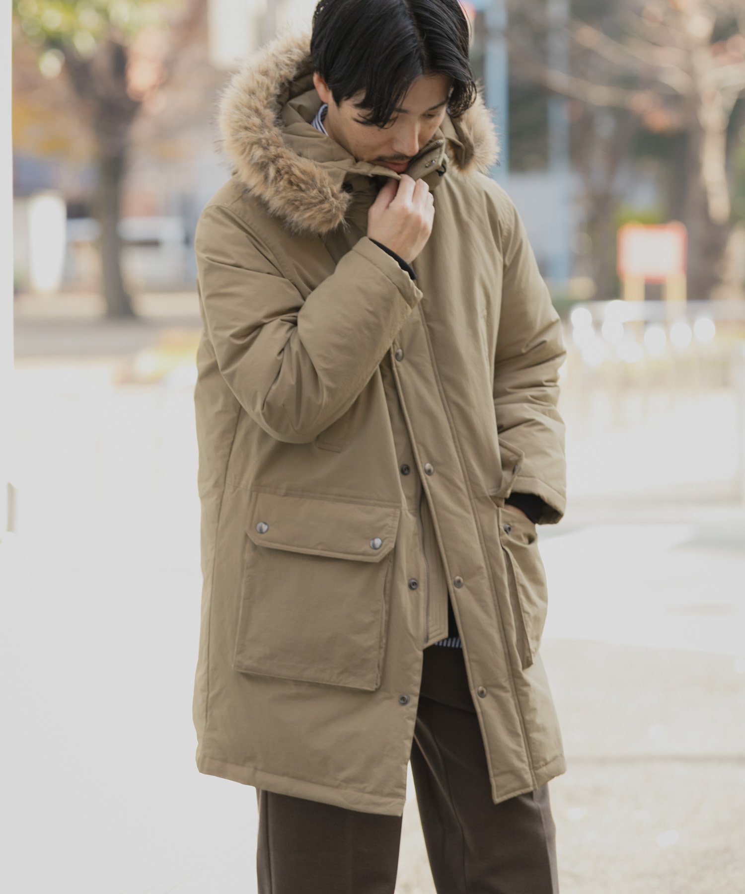 【アイテムズ アーバンリサーチ/ITEMS URBAN RESEARCH / MEN】の770FP撥水フィールドダウンコート インテリア・キッズ・メンズ・レディースファッション・服の通販 founy(ファニー) 　ファッション　Fashion　メンズファッション　Fashion for Men　2025年　2025　2025-2026秋冬・A/W　Autumn/Winter 2025–26 AW25–26　冬　Winter / This Winter　アウトドア　Outdoor Clothing　ダウン　Down, Puffer　A/W・秋冬　Autumn/Winter　防寒　Cold Protection, Winter-Ready　ベージュ|ID: prp329100004819443 ipo3291000000035017034