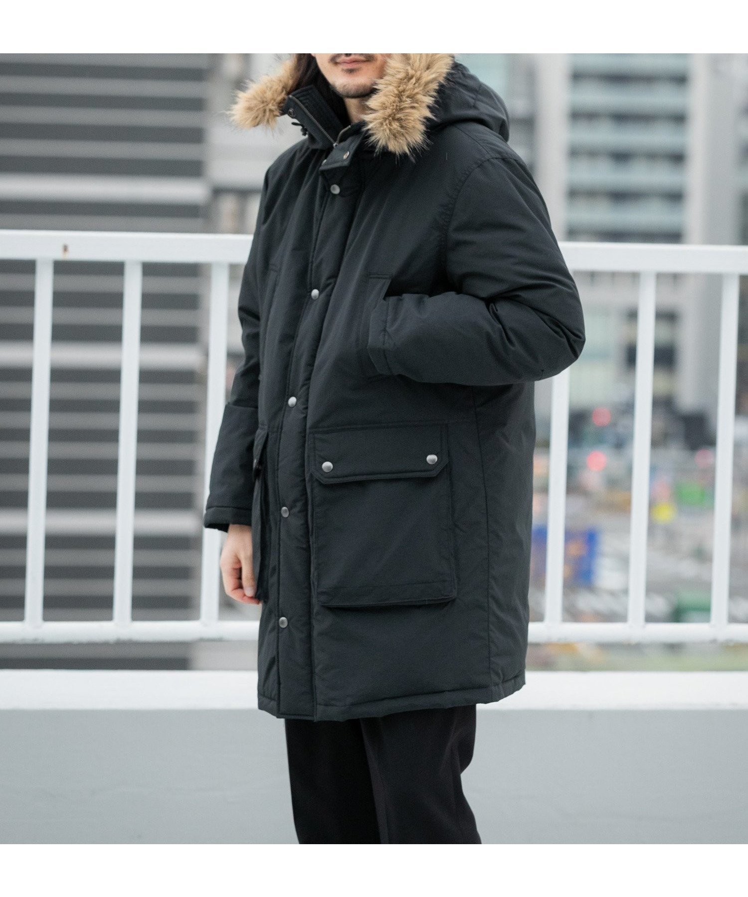 【アイテムズ アーバンリサーチ/ITEMS URBAN RESEARCH / MEN】の770FP撥水フィールドダウンコート インテリア・キッズ・メンズ・レディースファッション・服の通販 founy(ファニー) 　ファッション　Fashion　メンズファッション　Fashion for Men　2025年　2025　2025-2026秋冬・A/W　Autumn/Winter 2025–26 AW25–26　冬　Winter / This Winter　アウトドア　Outdoor Clothing　ダウン　Down, Puffer　A/W・秋冬　Autumn/Winter　防寒　Cold Protection, Winter-Ready　ブラック|ID: prp329100004819443 ipo3291000000035017037