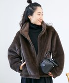 【ルクールブラン/le.coeur blanc】のミンクタッチスタンドカラーファーブルゾン ブラウン|ID: prp329100004819457 ipo3291000000035017200