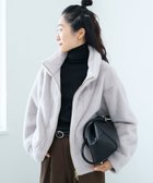 【ルクールブラン/le.coeur blanc】のミンクタッチスタンドカラーファーブルゾン L/グレー|ID: prp329100004819457 ipo3291000000035017201