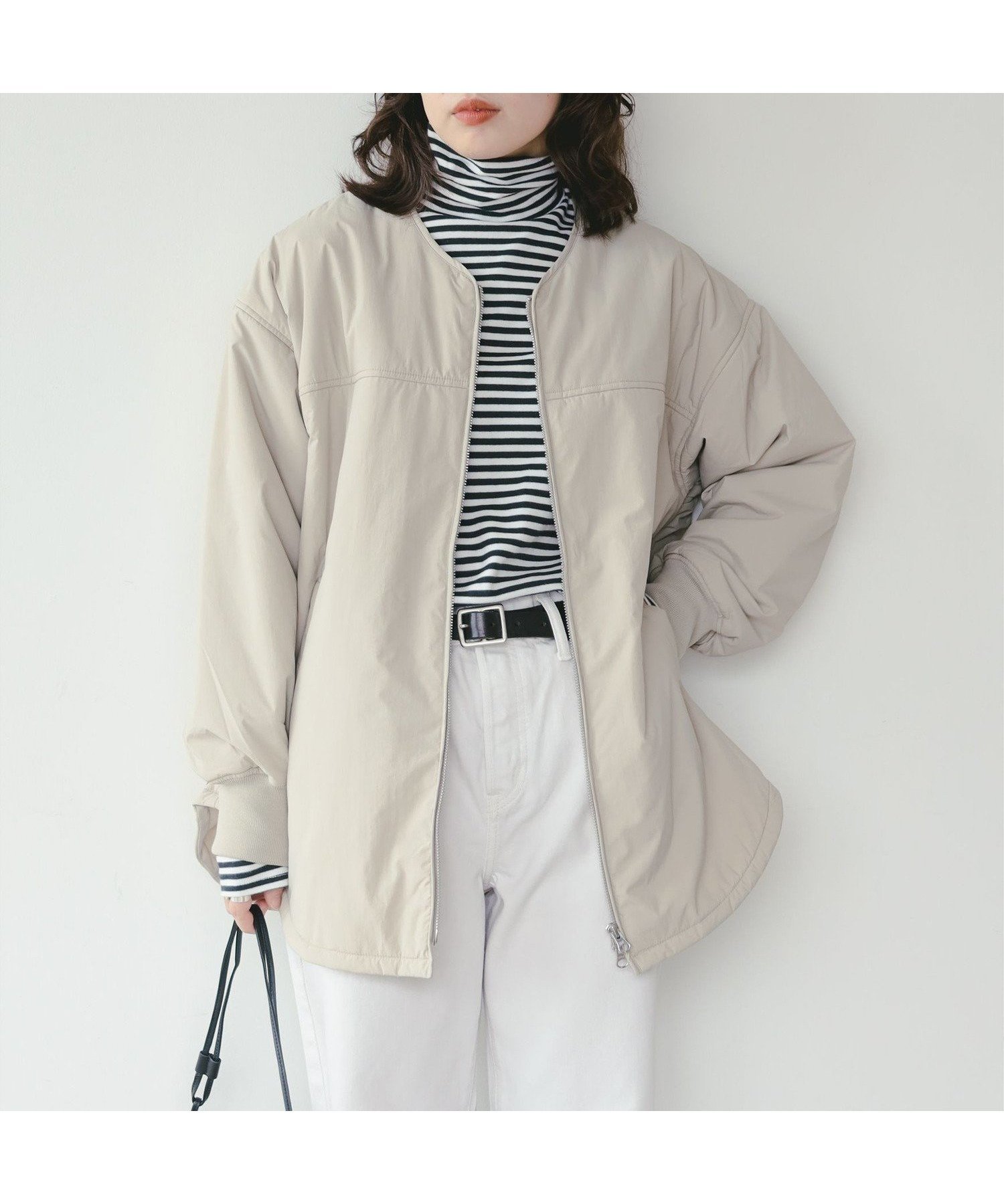 【ビーミングライフストアバイビームス/B:MING LIFE STORE by BEAMS】のWOOLUP 中綿 ブルゾン 25AW 秋冬 アウター 防寒 インテリア・キッズ・メンズ・レディースファッション・服の通販 founy(ファニー) 　ファッション　Fashion　レディースファッション　Fashion for Women　アウター　Coat / Outerwear Collection　ブルゾンジャケット・スポーティアウター　Blouson Jackets　イタリア　Italy　インナー　Innerwear　タフタ　Taffeta, Structured Fabric　タートルネック　Turtleneck, High Neck　ブルゾン　Blouson, Bomber Jacket　防寒　Cold Protection, Winter-Ready　A/W・秋冬　Autumn/Winter　再入荷　Restock / Back in Stock　おすすめ　Recommended / Our Picks　2025年　2025　2025-2026秋冬・A/W　Autumn/Winter 2025–26 AW25–26　BEIGE|ID: prp329100004819478 ipo3291000000035017417