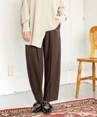 【オズモーシス/OSMOSIS】のピンタックカーブパンツ 人気、トレンドファッション・服の通販 founy(ファニー) ファッション Fashion レディースファッション Fashion for Women パンツ Pants & Trousers インナー Innerwear ツイル Twist, Twisted Detail ルーズ Loose, Oversized 再入荷 Restock / Back in Stock A/W・秋冬 Autumn/Winter thumbnail BROWN|ID: prp329100004819486 ipo3291000000035017485