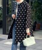 【ビアズリー/BEARDSLEY】のドットコート 人気、トレンドファッション・服の通販 founy(ファニー) ファッション Fashion レディースファッション Fashion for Women アウター Coat / Outerwear Collection コート・ロングコート・ピーコート Long Coats, Peacoats & More 春 Spring ドット Polka Dot, Dot Pattern ハーフ Half, Half-Length ポケット Pocket, Pocket Detail 再入荷 Restock / Back in Stock thumbnail ブラック|ID: prp329100004819490 ipo3291000000035017557