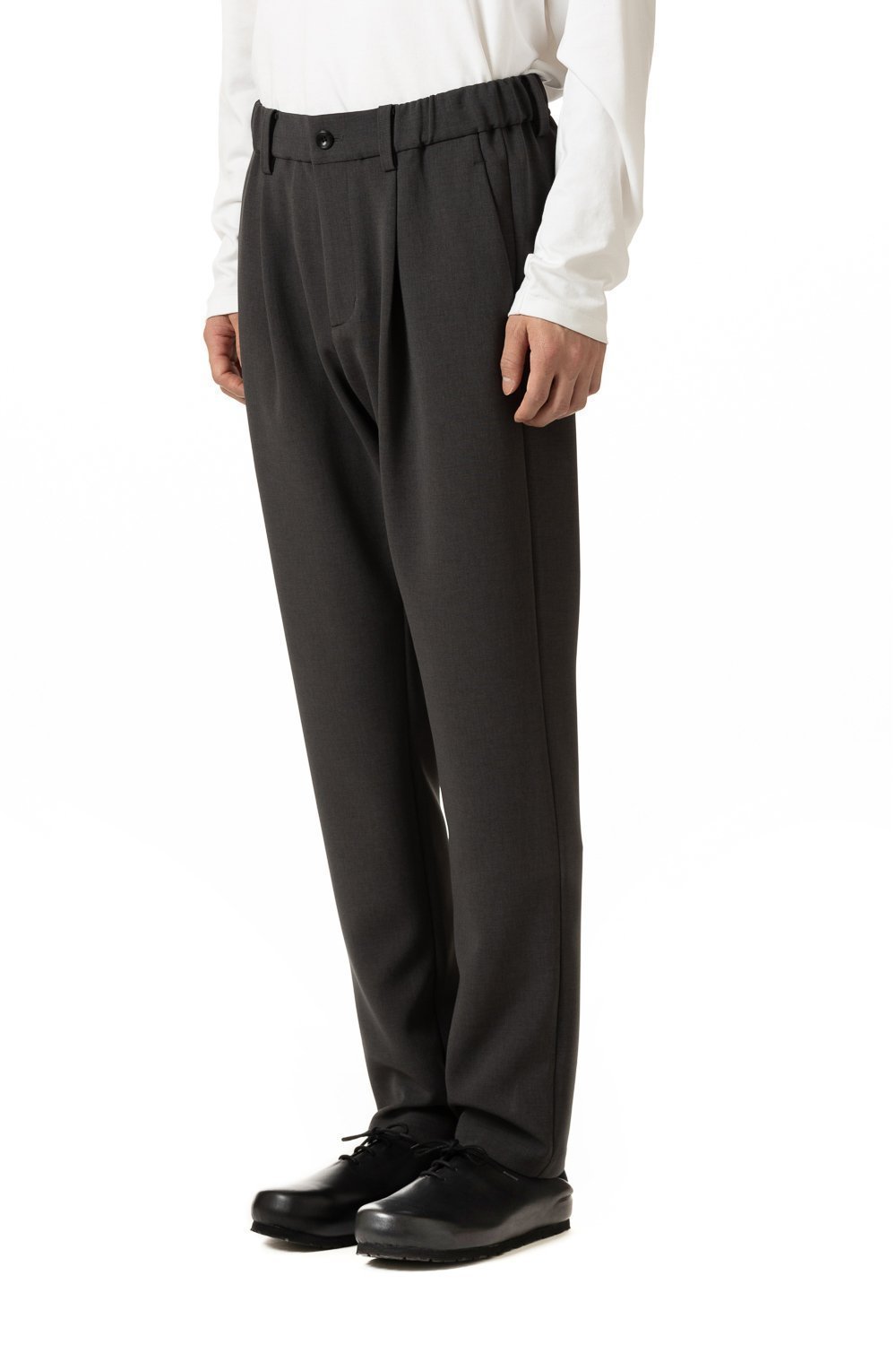 【アタッチメント/ATTACHMENT / MEN】のポリエステルストレッチダブルクロス レギュラーフィットパンツ インテリア・キッズ・メンズ・レディースファッション・服の通販 founy(ファニー) 　ファッション　Fashion　メンズファッション　Fashion for Men　ボトムス　Bottoms　ストレッチ　Stretch, Stretchy Fabric　スピンドル　Spindle, Drawcord　エレガント 上品　Elegant　定番　Standard, Basic Item　X.GRAY|ID: prp329100004819491 ipo3291000000035017580