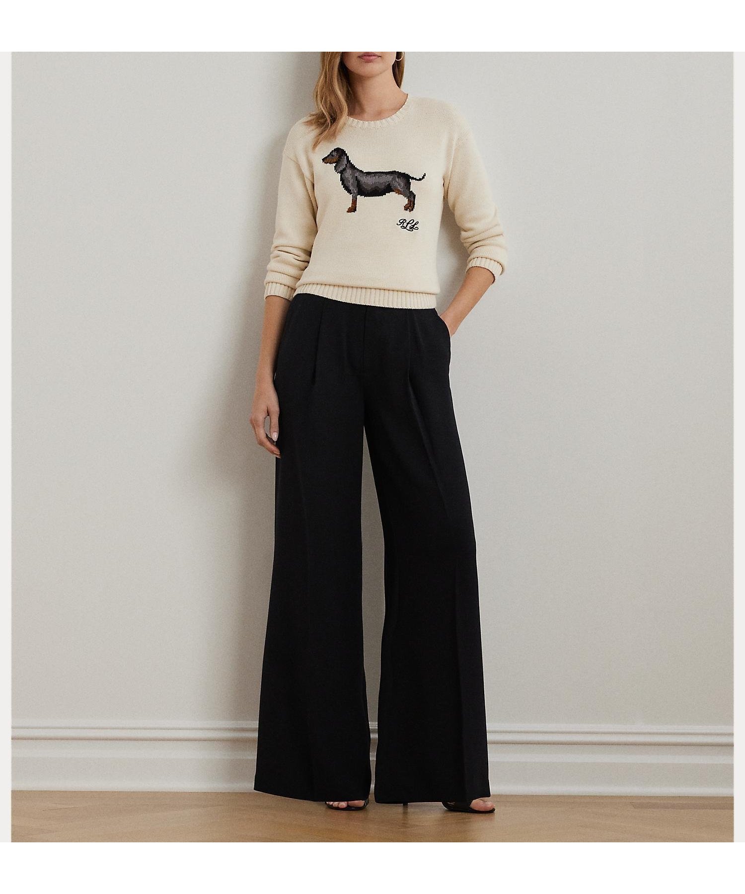 【ラルフローレン/RALPH LAUREN】のダブルフェイスド ジョーゼット ワイドレッグ パンツ 人気、トレンドファッション・服の通販 founy(ファニー) 　ファッション　Fashion　レディースファッション　Fashion for Women　パンツ　Pants & Trousers　くるぶし　Ankle-Length　ジョーゼット　Georgette, Semi-Sheer Fabric　ダブル　Double, Double-Breasted　ハイライズ　High Rise, High Waist　フェイス　Face, Facial Design　フロント　Front, Front Design　プリーツ　Pleats, Pleated　ポケット　Pocket, Pocket Detail　ラグジュアリー　Luxury, Elegant　ループ　Loop, Loop Knit　定番　Standard, Basic Item　 other-1|ID: prp329100004819494 ipo3291000000035017601