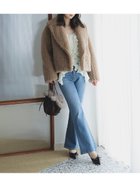 【スナイデル/SNIDEL】の【STYLEUPPANTS】ハイウエストフレア 人気、トレンドファッション・服の通販 founy(ファニー) ファッション Fashion レディースファッション Fashion for Women パンツ Pants & Trousers インディゴ Indigo Denim ウェーブ Wavy Pattern ウォッシュ Washed Finish クラシック Classic, Timeless Style コーデュロイ Corduroy, Cord Fabric ストレッチ Stretch, Stretchy Fabric スマート Smart, Elegant デニム Denim, Jeans Material 定番 Standard, Basic Item 人気 Popular, Best Seller フィット Fit, Slim Fit フレア Flare, Flared フロント Front, Front Design ポケット Pocket, Pocket Detail おすすめ Recommended / Our Picks thumbnail BLU[086]|ID: prp329100004819520 ipo3291000000035017972