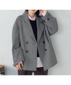 【コムサイズム/COMME CA ISM】のオーバーサイズ Pコート へリンボーン|ID: prp329100004819529 ipo3291000000035018049