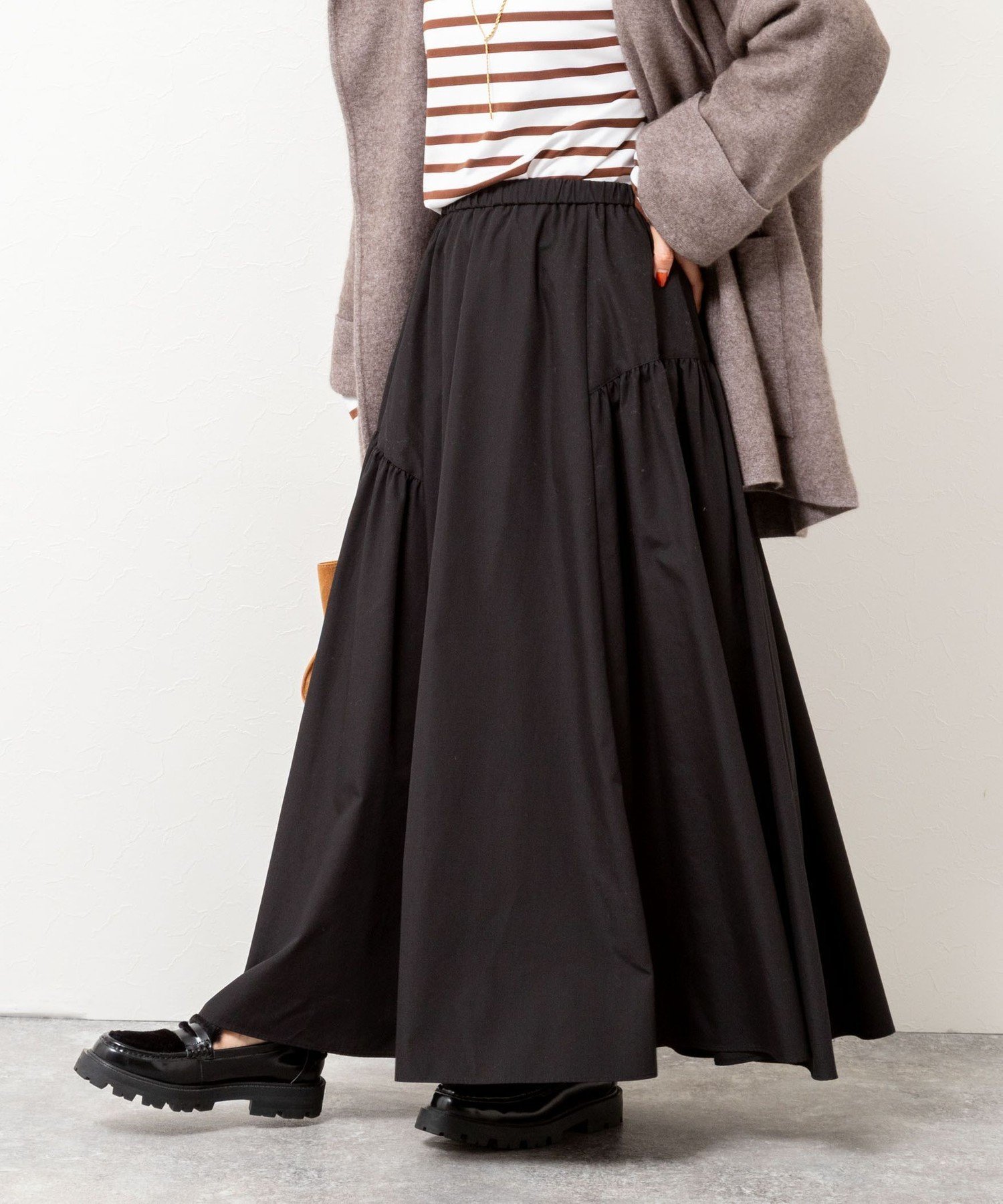 【ノーリーズ/NOLLEY'S】のウォッシャブルブロードサイドマルチWAYギャザースカート インテリア・キッズ・メンズ・レディースファッション・服の通販 founy(ファニー) 　ファッション　Fashion　レディースファッション　Fashion for Women　スカート　Skirts　アシンメトリー　Asymmetrical Style　ギャザー　Gathered, Ruffled　シンプル　Simple, Minimal　おすすめ　Recommended / Our Picks　エレガント 上品　Elegant　2025年　2025　2025-2026秋冬・A/W　Autumn/Winter 2025–26 AW25–26　ブラック|ID: prp329100004819552 ipo3291000000035018300