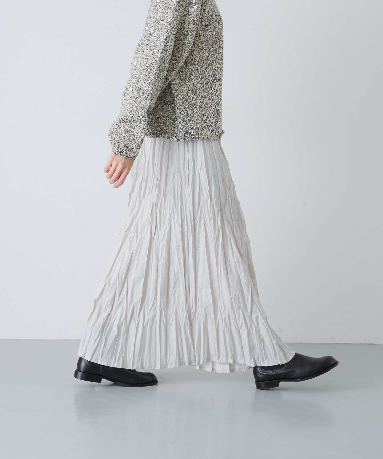 【かぐれ/kagure / URBAN RESEARCH】のコットンクリンクルスカート インテリア・キッズ・メンズ・レディースファッション・服の通販 founy(ファニー) 　ファッション　Fashion　レディースファッション　Fashion for Women　スカート　Skirts　キュプラ　Cupro, Eco Fabric　ペチコート　Petticoat, Underskirt　ロング　Long, Long-Length　冬　Winter / This Winter　S/S・春夏　SS, Spring/Summer, Warm Season　夏　Summer　旅行　Travel　2026年　2026　グレー|ID: prp329100004819554 ipo3291000000035018317