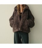 【ルシェル ブルー/LE CIEL BLEU】のフェイクシャーリングジップアップブルゾン / Faux Shearling Zip-Up Blouson グレー|ID: prp329100004819556 ipo3291000000035018323